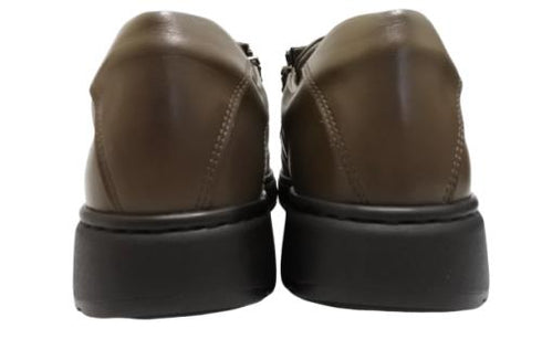 【HONTONIRAKUDA 330 ダークグレー】ファスナー付きカジュアルウォーキングシューズ